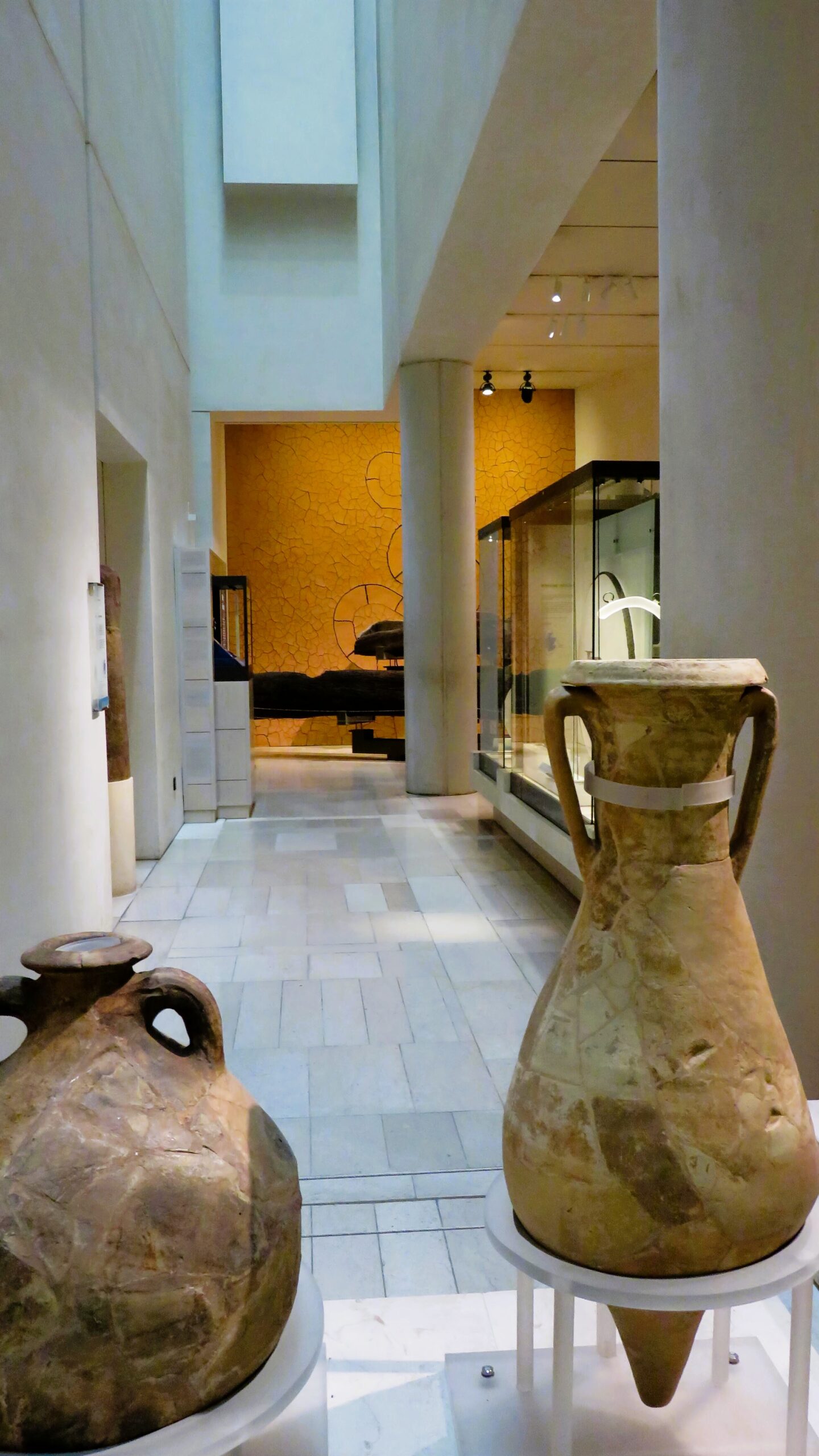 Ânforas antigas no Museu Nacional da Escócia